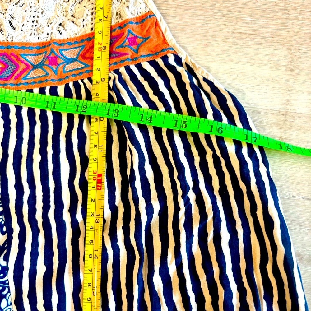 Flying Tomatoes Spaghetti Strap Patchwork Dress A… - image 6